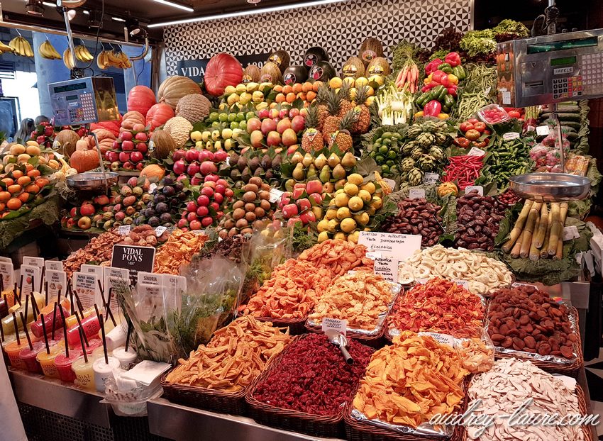 Barcelone- marché de la Boqueria -fruits