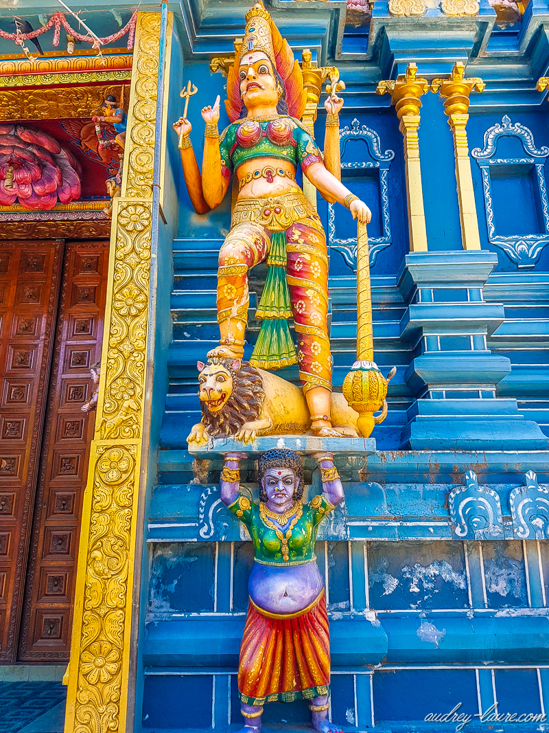 Temple de Muthumariamman - statue hindoue
