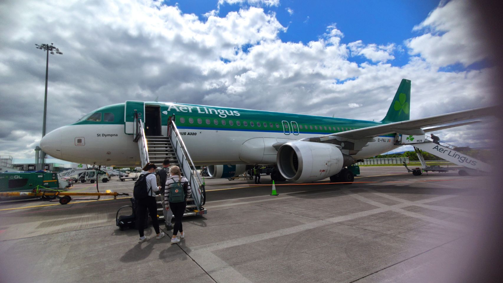 Aer Lingus avion - Derry - Irlande en camping-car